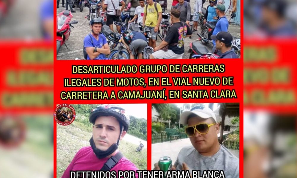 Polic A Cubana Desarticula Ilegal Carrera De Motos En Santa Clara