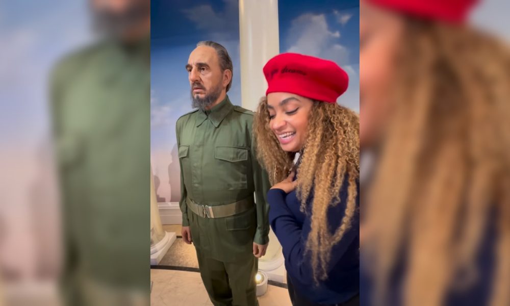 Seidy La Ni A Desata Pol Mica Con Figura En Cera De Fidel Castro