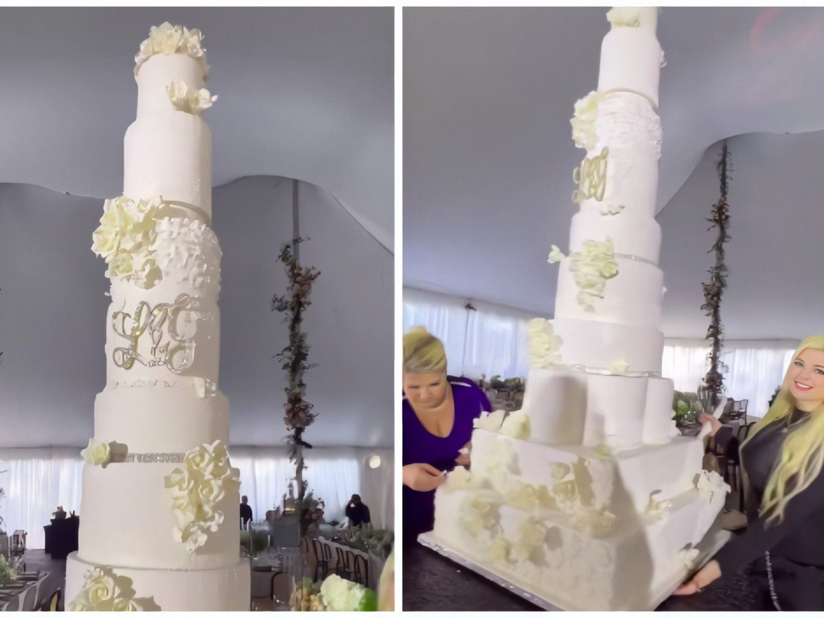 Esposa de Osmani García creó un cake de 11 niveles para la boda de Lele  Pons y Guaynaa