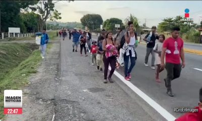 Cubanos son parte de una caravana migrante hacia la Ciudad de México