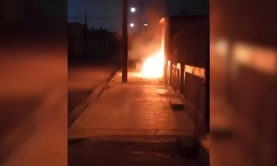 Jóvenes del Servicio Militar incendian un edificio del gobierno en Cienfuegos (1)
