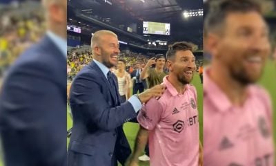 Lionel Messi recibe de David Beckham un regalo de cumpleaños valorado en casi tres millones