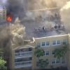 Voraz incendio en edificio residencial en Miami Bomberos intentan rescatar a las víctimas