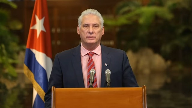 Kubas Staatspräsident Miguel Díaz-Canel | Bildquelle: Periodico cubano © Canal Caribe / YouTube | Bilder sind in der Regel urheberrechtlich geschützt