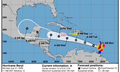 Huracán Beryl avanza por el Caribe Estas son las partes de Cuba bajo amenaza