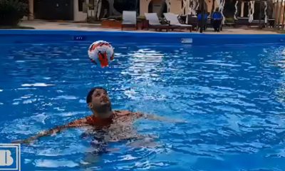 Jhoen Lefont, rompe récord de dominio del balón bajo el agua